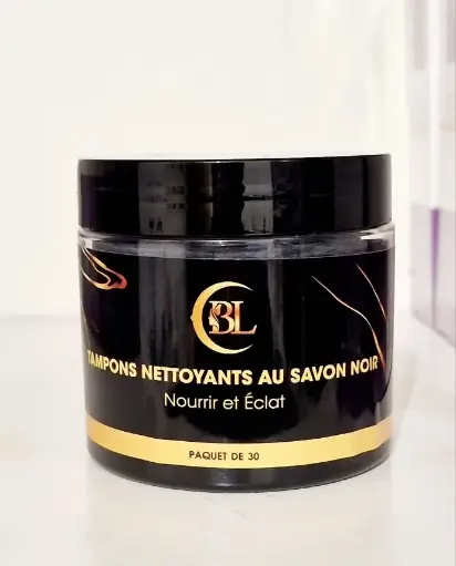 TAMPONS NETTOYANT EXFOLIANT AU SAVON NOIR