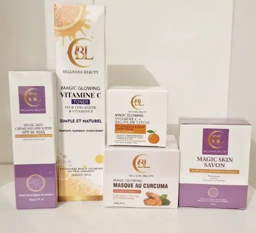 SET VISAGE MAGIC GLOWING A LA VITAMINE C+  CREME SOLAIRE